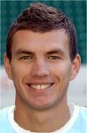 Manchester City striker Edin Dzeko